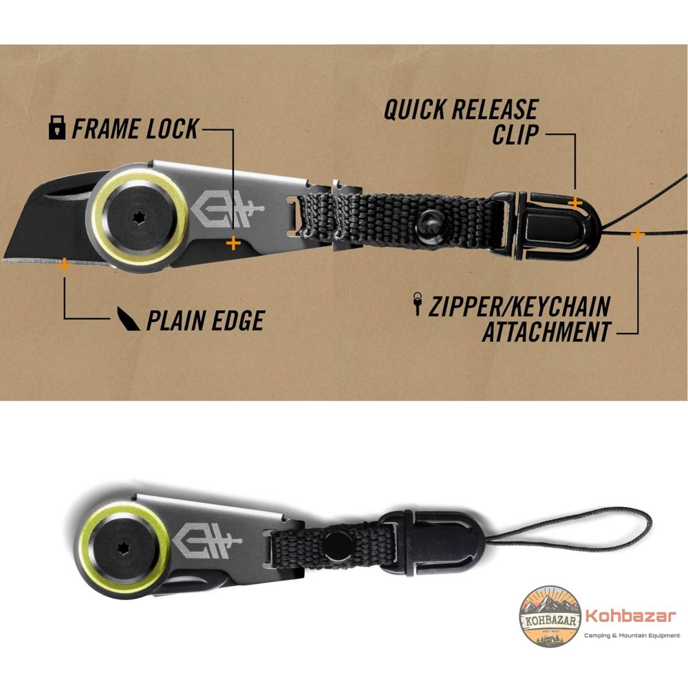 چاقوی سفری گربر مدل GDC Zip Blade با قفل زیپی - Image 7
