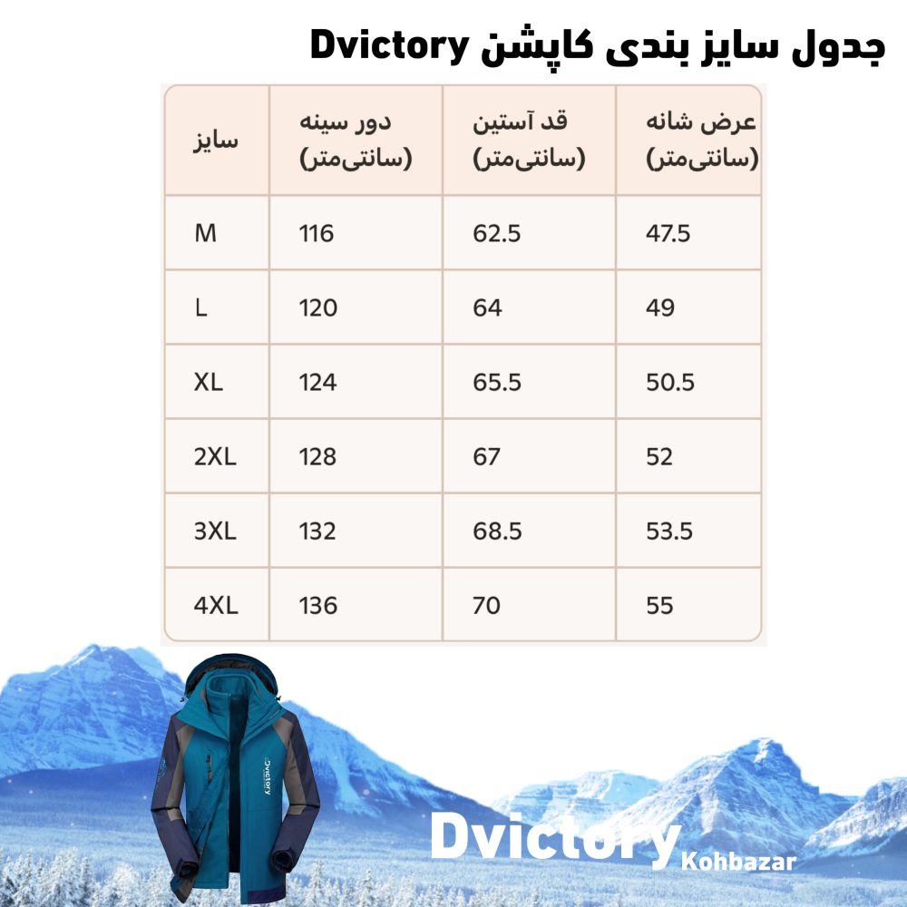 کاپشن دو پوش Dvictory - Image 16