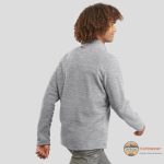 پلار نیم زیپ کچوا طرح دار طوسی مدل MH-100-Gray - Image 4