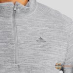 پلار نیم زیپ کچوا طرح دار طوسی مدل MH-100-Gray - Image 2