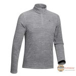 پلار نیم زیپ کچوا طرح دار طوسی مدل MH-100-Gray