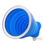 لیوان سیلیکونی تاشو مدل G1 با لبه استیل - Image 6