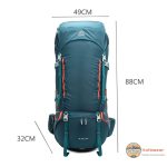 کوله پشتی کوهنوردی آیوان AIONE KA-8187 ظرفیت ۸۰ لیتر - Image 10